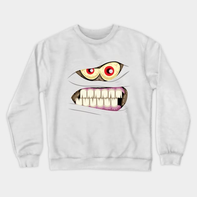 Mummy Face Crewneck Sweatshirt by Malchev